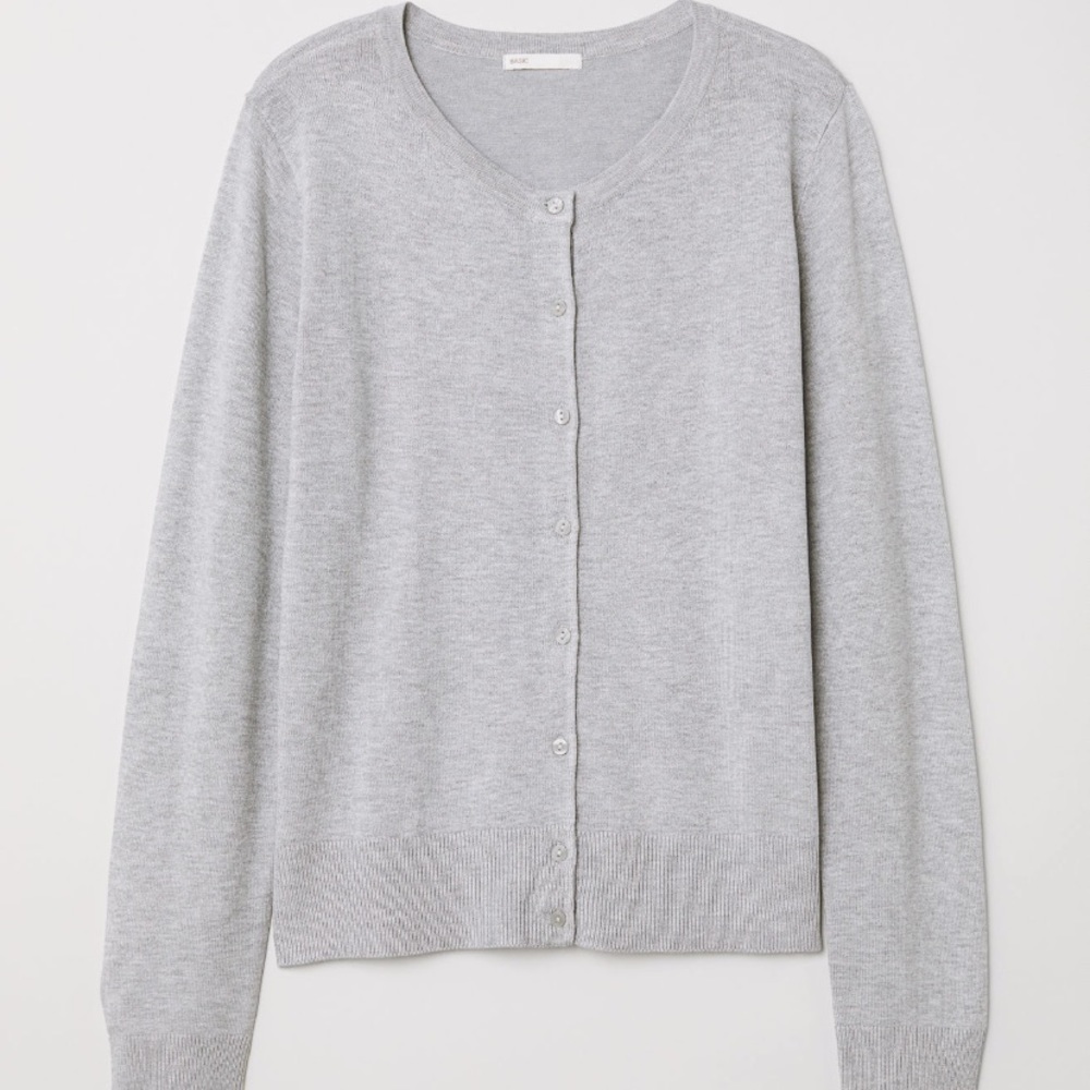 Gray cardigan
